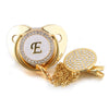 Initial Gold Pacifier & Pacifier Clip - Babystyle™