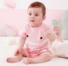 Grenouillère pour bébé bleue et rose - Mon Petit Ange