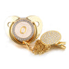 Initial Gold Pacifier & Pacifier Clip - Babystyle™