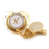 Initial Gold Pacifier & Pacifier Clip - Babystyle™