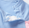 Grenouillère pour bébé bleue et rose - Mon Petit Ange
