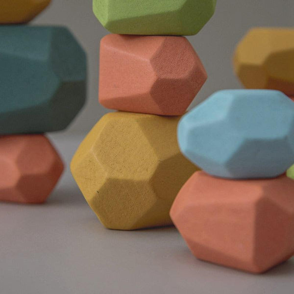 Blocs de construction en bois Montessori - Mon Petit Ange