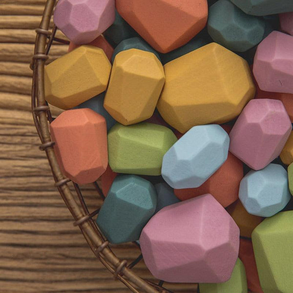 Blocs de construction en bois Montessori - Mon Petit Ange