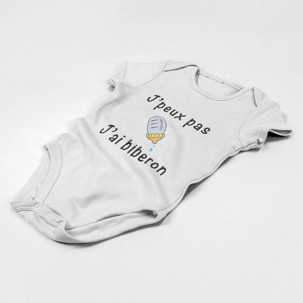 Body - J'peux pas j'ai biberon - 100% Coton Bio - Mon Petit Ange