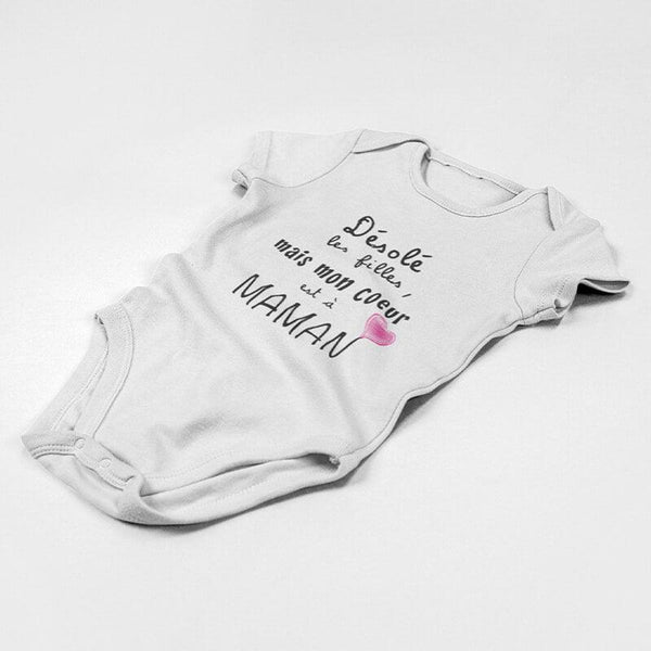 Body - Mon coeur est à Maman - 100% Coton Bio - Mon Petit Ange