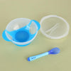 Bol ventouse en silicone cuillère et couvercle