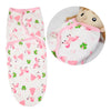 Couverture d'emmaillotage pour bébé avec licorne rose