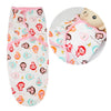 Couverture d'emmaillotage pour bébé motifs singes