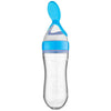 Cuillère à presser bleu pour enfant