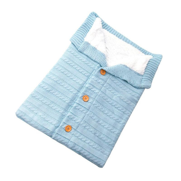 Gigoteuse en velour bleu clair pour nourrisson
