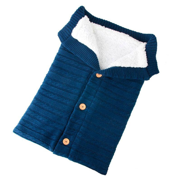 Gigoteuse en velour bleu pour bébé