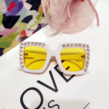 Lunettes de soleil surdimensionnées en diamant pour enfants - Mon Petit Ange