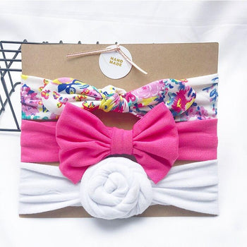Bandeau fille différentes formes et motifs (lot de 3) - Mon Petit Ange