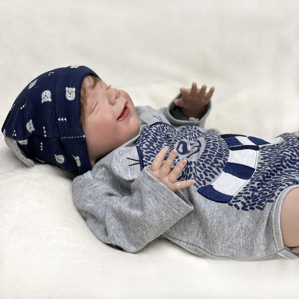 Bébé reborn garçon avec les yeux fermés - Jules - Mon Petit Ange