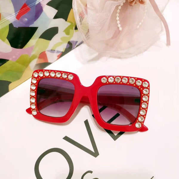 Lunettes de soleil surdimensionnées en diamant pour enfants - Mon Petit Ange