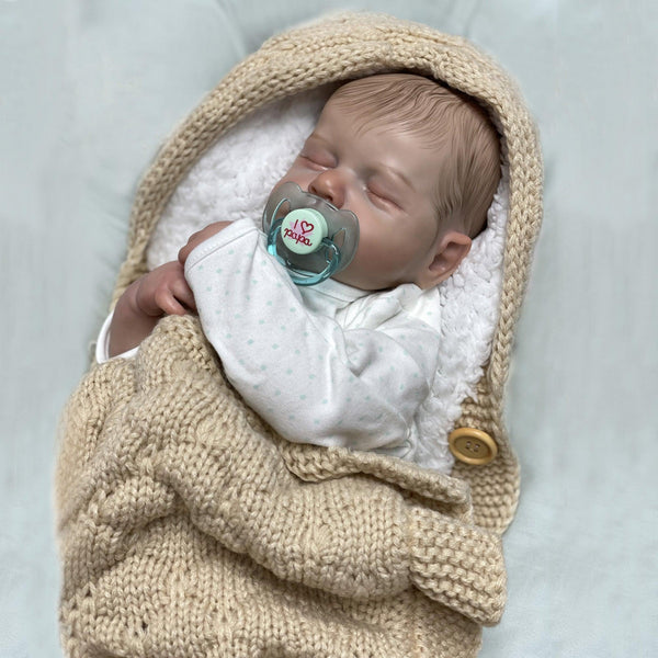 Bébé reborn garçon avec les yeux fermés - Léo - Mon Petit Ange
