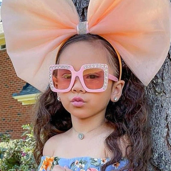Lunettes de soleil surdimensionnées en diamant pour enfants - Mon Petit Ange