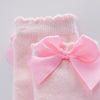 Paire de chaussette rose avec noeuds de papillon - Mon Petit Ange