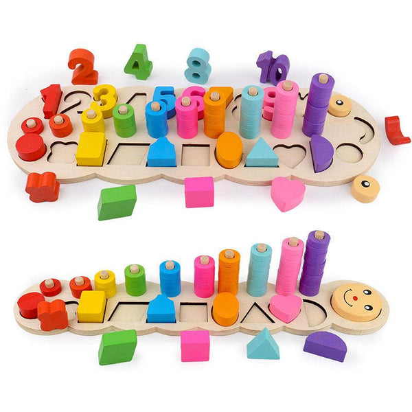 Jeu éducatif tableau logarithmique en bois - Mon Petit Ange