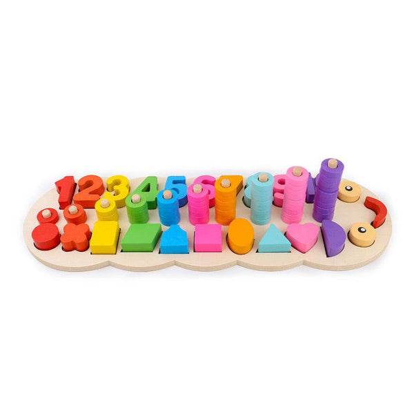 Jeu éducatif tableau logarithmique en bois - Mon Petit Ange