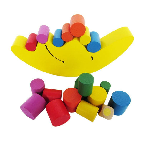 Jouet éducatif d'équilibre style Montessori jaune