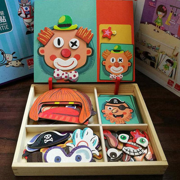 Jouet educatif puzzle en bois montessori pour enfant