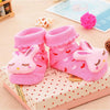 Paire de chaussette lapin rose cousu pour bébé