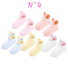 Paire de chaussette pour fille de couleur pastel et unies