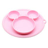 bol en silicone compartimenté pour bébé rose