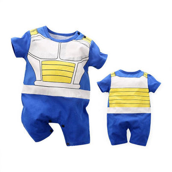 Pyjama manga enfant vegeta de face et de dos