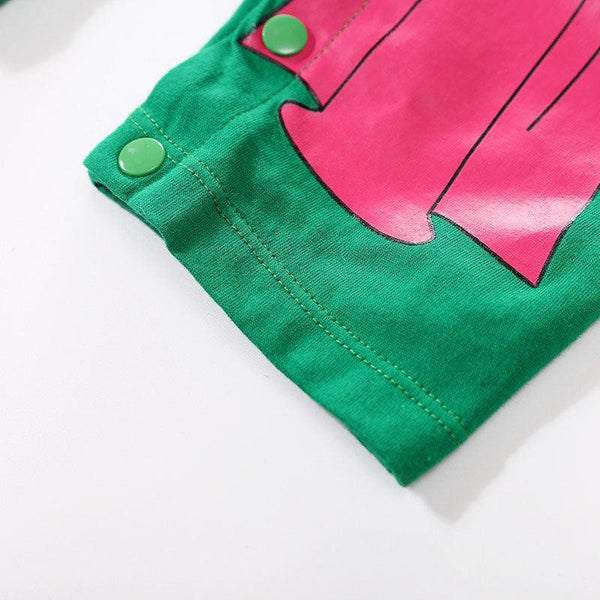 Pyjama manga bebe zoro one piece detail de la couture et fermeture