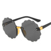 Lunettes de soleil rondes en forme de vague de fleurs pour enfants - Mon Petit Ange