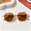 Lunettes de soleil rectangulaires Vintage givrées pour enfants - Mon Petit Ange
