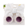 Lunettes de soleil en forme de marguerite + noeud de papillon - Mon Petit Ange