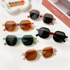 Lunettes de soleil rectangulaires Vintage givrées pour enfants - Mon Petit Ange