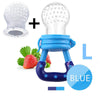 Sucette à fruit pour bébé bleu grande