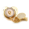 Initial Gold Pacifier & Pacifier Clip - Babystyle™