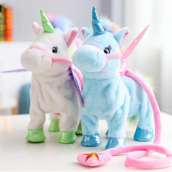 Licorne en peluche intéractive pour enfant