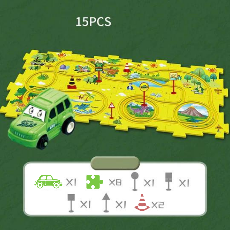 Puzzle circuit de voiture pour enfant / PuzzleCircuitÉducatif™