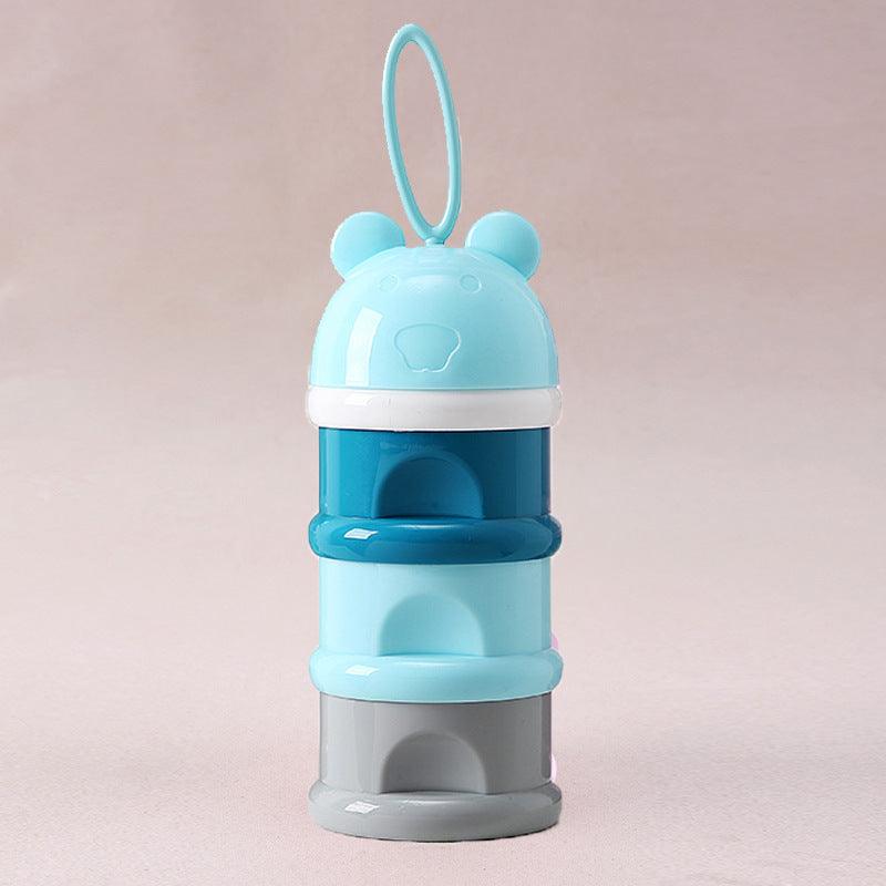 Boîte doseuse de lait 4 compartiments empilables Vert sauge I Béaba Boîte doseuse de lait 4 compartiments empilables Vert sauge I Béaba