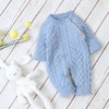 Combinaison pour bébé en tricot de couleur unie - Mon Petit Ange