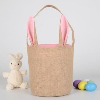 Rabbit Ear Jute Easter Basket
