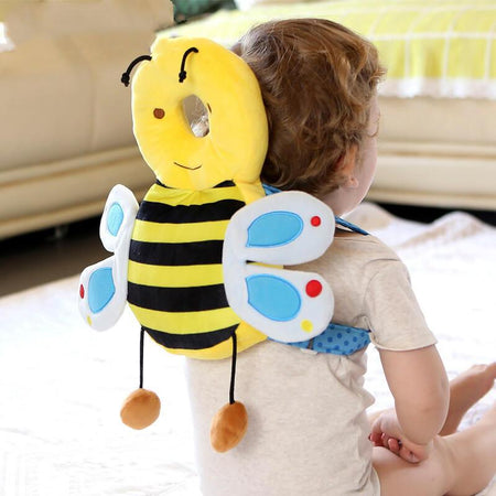 Coussin protège tête pour bébé en forme d'abeille