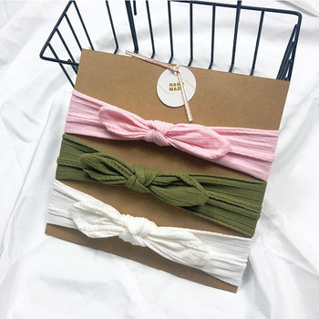 Bandeau fille vert rose blanc (lot de 3) - Mon Petit Ange
