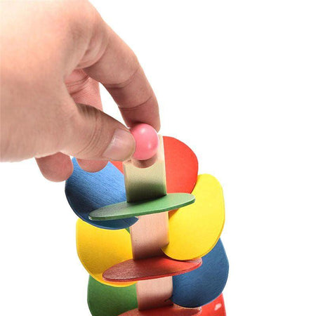 Jeu éducatif arbre en bois pour le développement de bébé