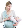 Porte bébé en écharpe modèle sling vert avec maman