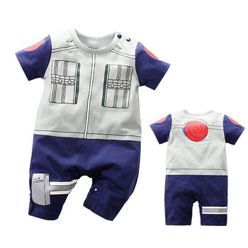 Pyjama manga kakachi pour bebe de face et de dos