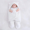 Sac de couchage blanc en coton flanelle doux et confortable pour bébé