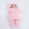 Sac de couchage en coton flanelle rose pour bébé