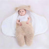Sac de couchage beige en coton molletonné vue intérieure pour bébé